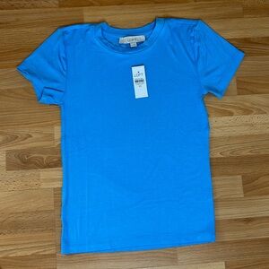 The Perfect Ribbed Crew Neck Tee